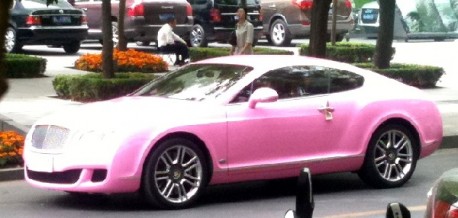 Bentley on Spotted In China  A Very Pink Bentley Continental Gt   Carnewschina