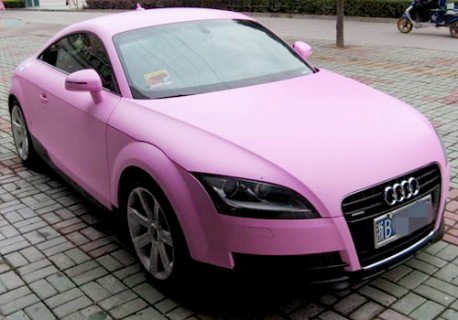 Another one for my pinkcollection Here we have a fine Audi TT wrapped in 