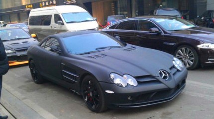 Mercedes Benz Slr Mclaren In Matte Black From China Carnewschina Com