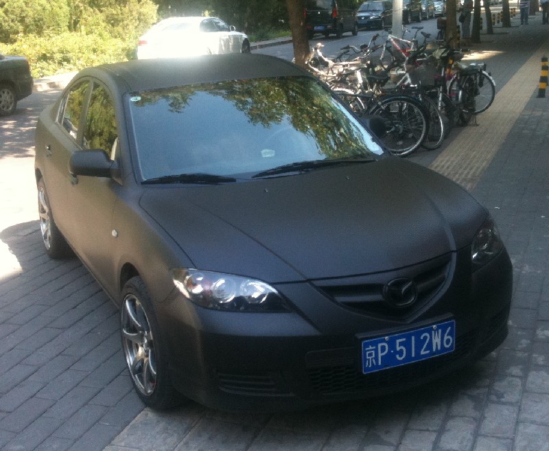 Black Mazda Car