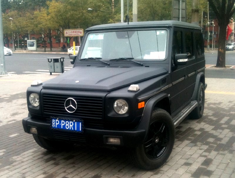 Mercedes Benz G500 Is Matte Black In China Carnewschina Com