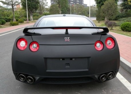 Nissan GT R is a matte black stealth fighter in China #0: nissan gtr matte black china 4 458x331 Nissan GT R is a matte black stealth fighter in China #0: nissan gtr matte black china 4 458x331