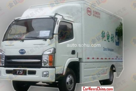Spy Shots: BYD develops electric powered truck in China