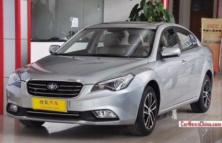 Facelifted FAW-Besturn B50 hits the China car market
