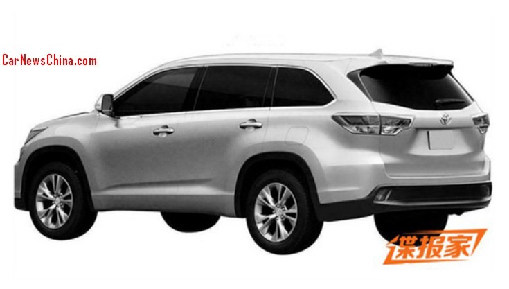 Patent Lied 2017 Toyota Highlander Will Be Made In China Toyota Highlander China 3