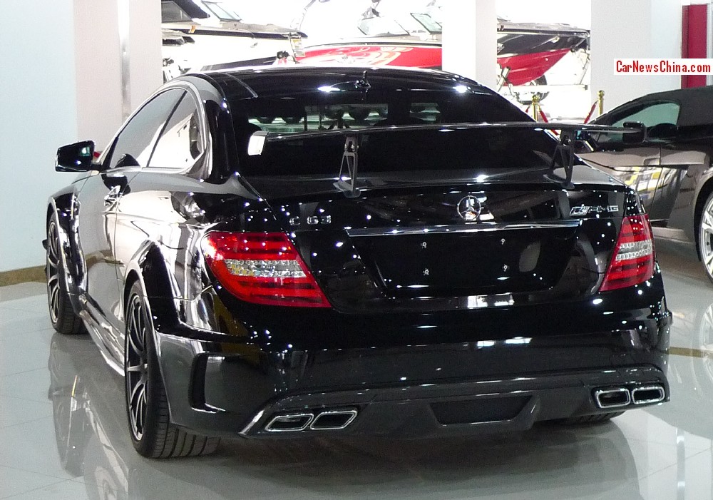 Mercedes Benz C63 Amg Black Series Coupe Is Black In China Carnewschina Com