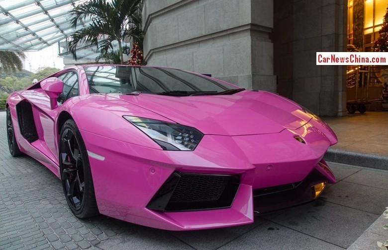 baby lamborghini car pink