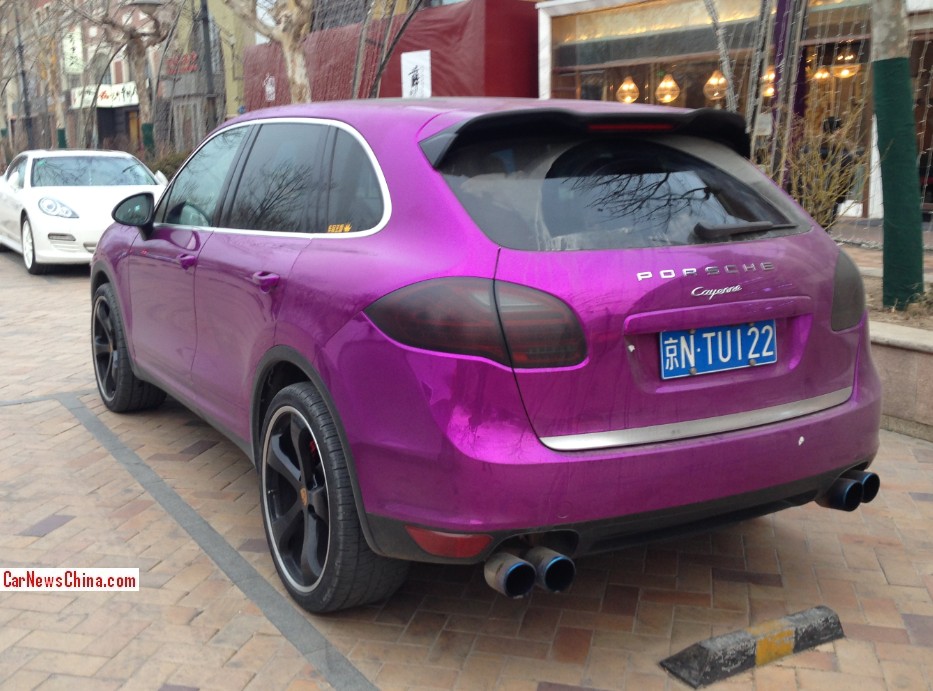 porsche cayenne light purple