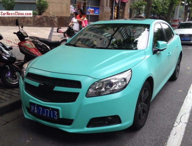 Chevrolet Malibu is turquoise in China - CarNewsChina.com