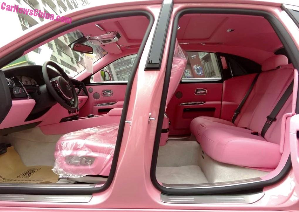 A Peek Inside The Pretty Pink Rolls Royce Ghost In China