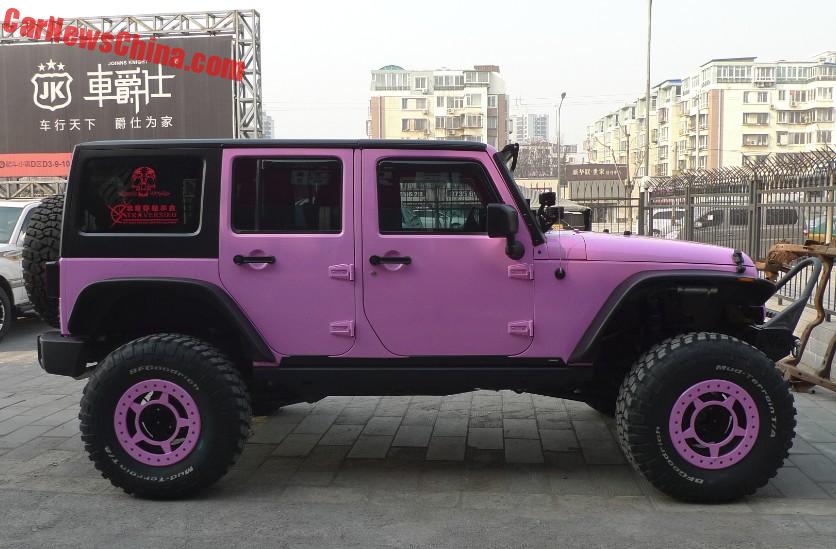 Pink Jeep Wrangler >> Jeep Wrangler Is Pink In China Carnewschina Com Pink Jeep Wrangler >> Jeep Wrangler Is Pink In China Carnewschina Com