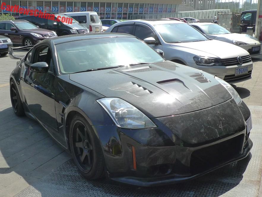 Spotted In China Nissan 350z Drift Car In Black