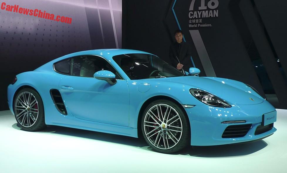 Porsche 718 Cayman Launched On The Beijing Auto Show In China Porsche 718 Cayman China 6