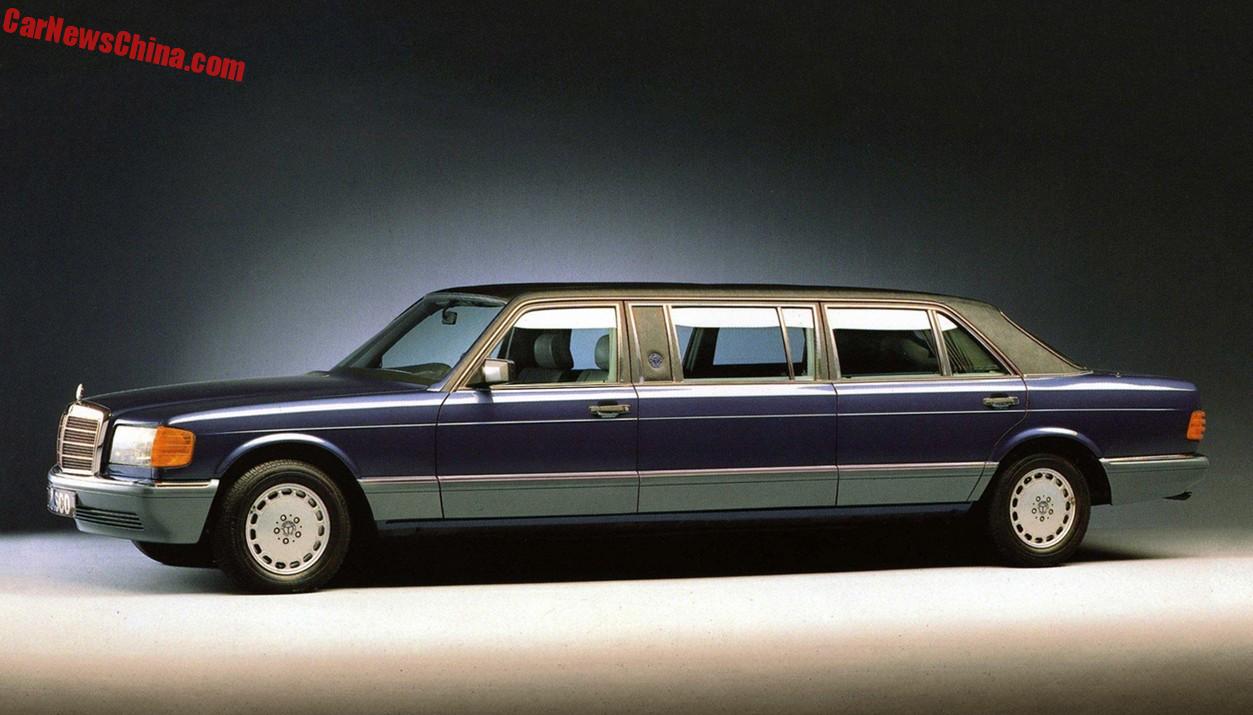 spotted in china trasco 1000 sel w126 mercedes benz stretched