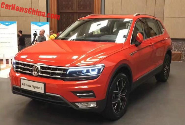 Spy Shots : Volkswagen Tiguan L Is Naked In China 