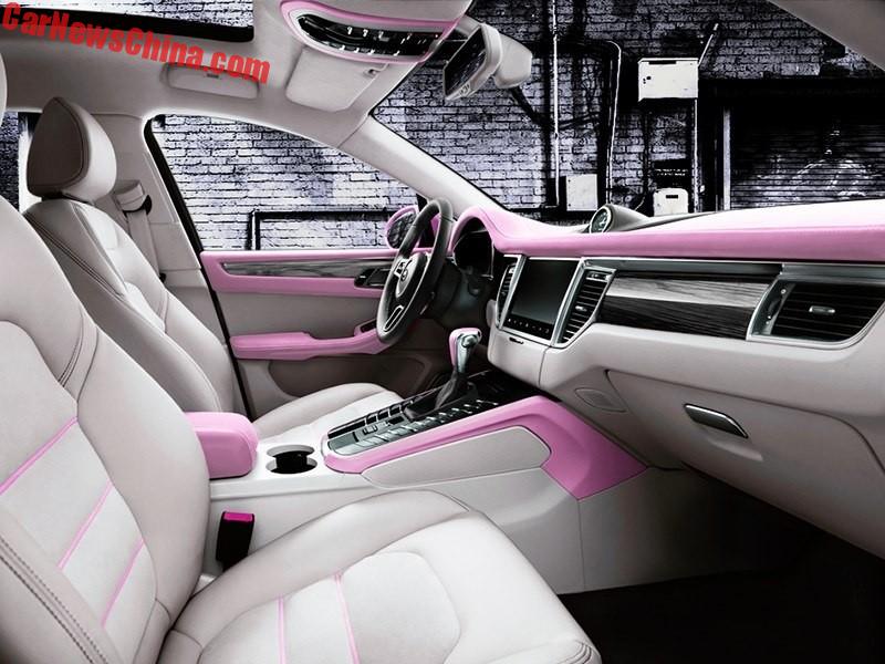 The Interior Of The Female-only Zotye SR9 Godess Edition Is Properly Pink